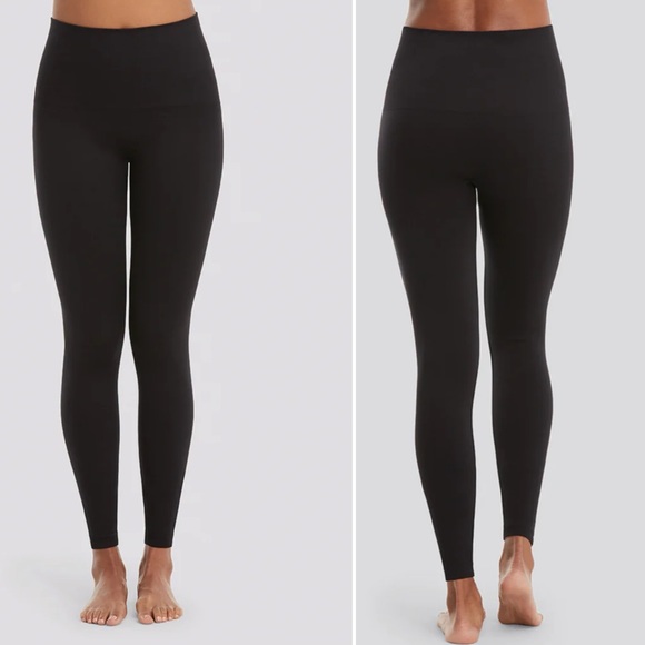 Black Spanx Seamless Leggings  NWT size M (6-8) - Picture 2 of 9